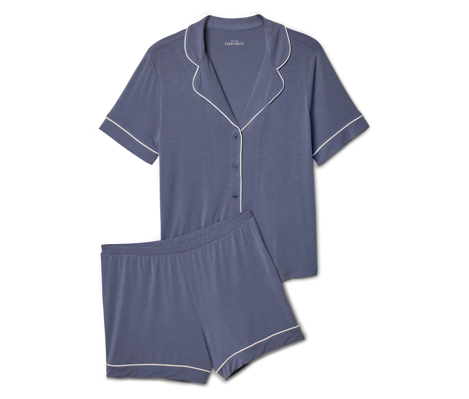 Shorty-Pyjama-Set - Damen - Gr. XL - weiß - weiß