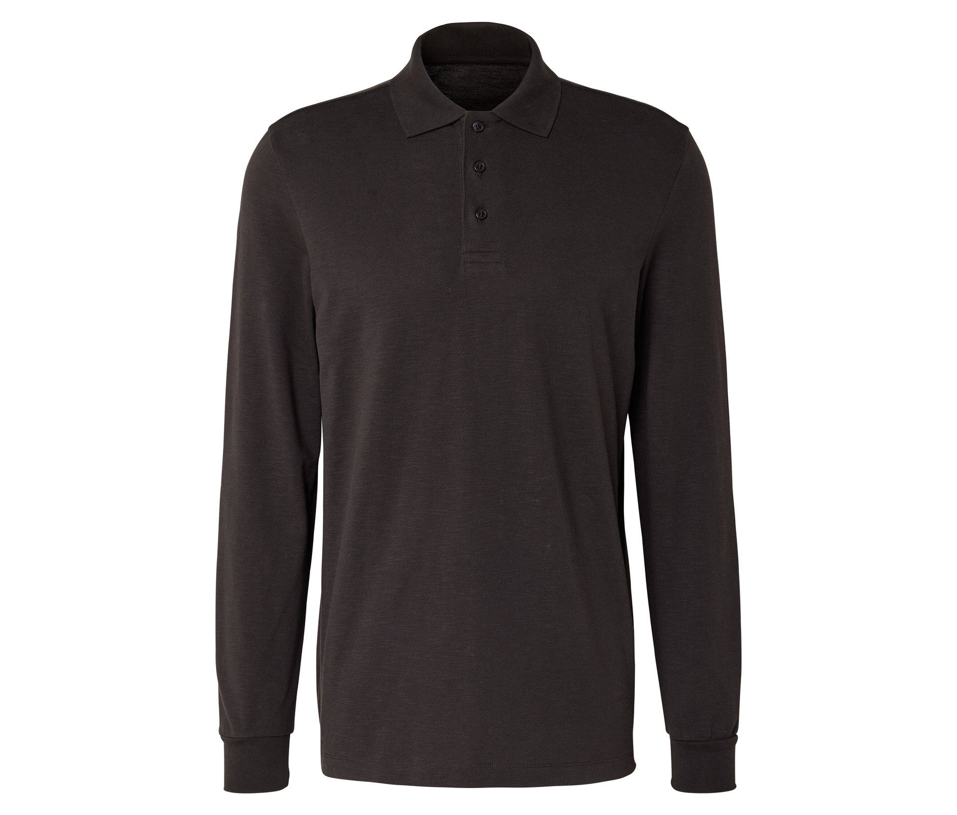 Tchibo - Langarm-Poloshirt - Herren - Gr. XXL - dunkelbraun