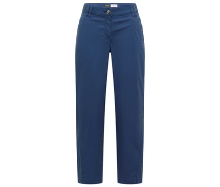 Blaue CECIL Barrel Hose »Scarlett« mit Knopfverschluss und Taschen.