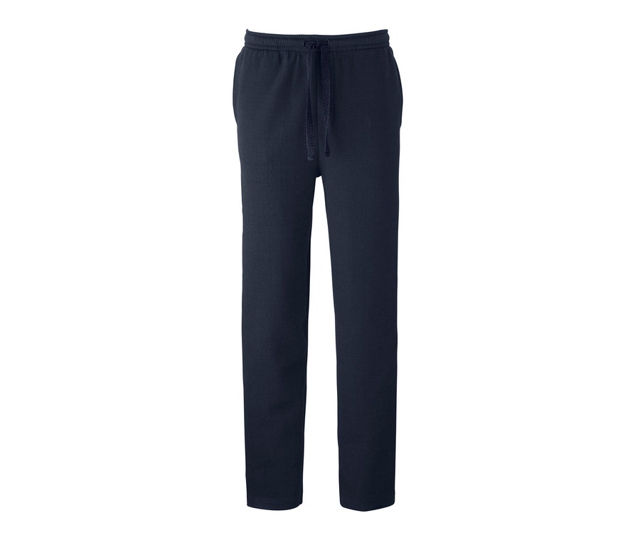 Dunkelblaue Interlock-Hausanzug-Hose.