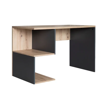 Der Roba Schreibtisch »Marvin« ist in Holzoptik und Anthrazit gehalten.