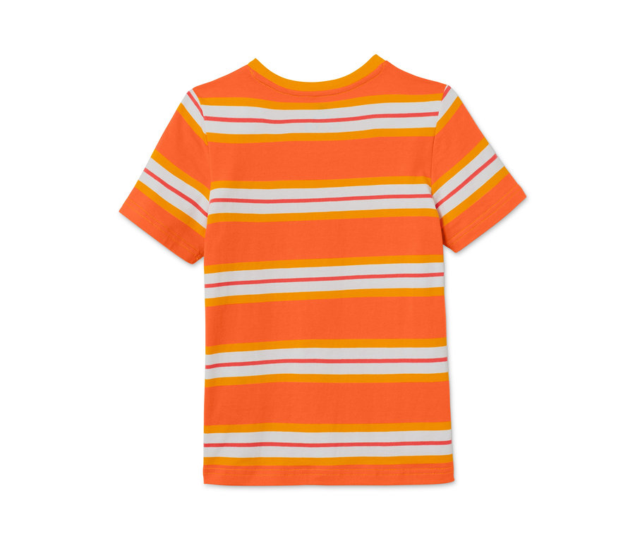 Gestreiftes oranges T-Shirt, 2 Stück