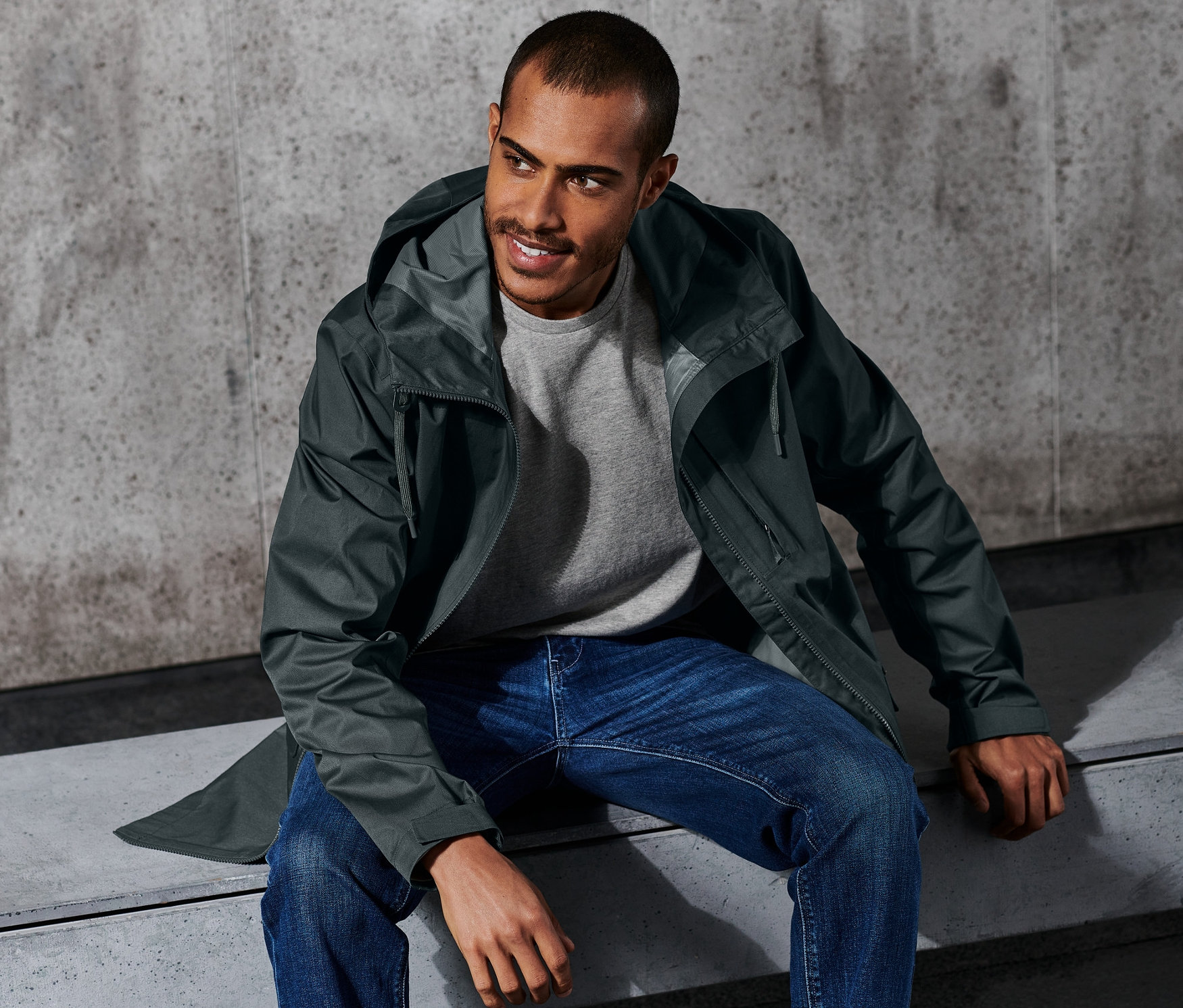 Thumbnail - Tchibo - Outdoor-Jacke - Herren - Gr. S - grün