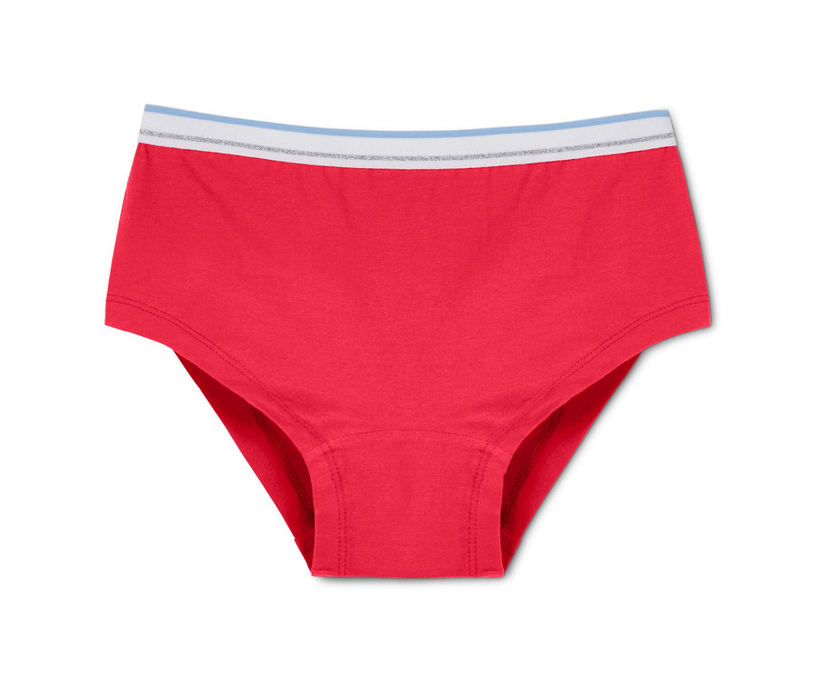Rote 3 Mädchen-Pantys mit Bio-Baumwolle, 1 Stück.