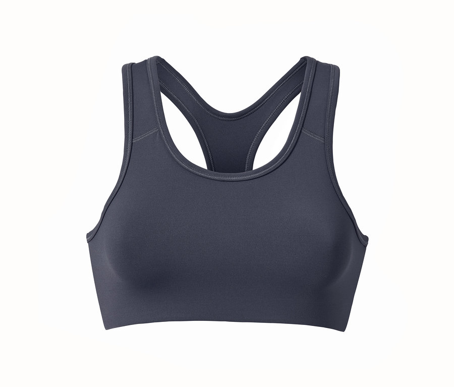 Sport-Bustier, rauchblau