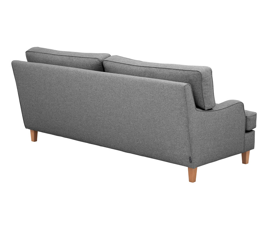 Rückansicht des anthrazitfarbenen Max Winzer® 3-Sitzer-Sofas »Penny«.