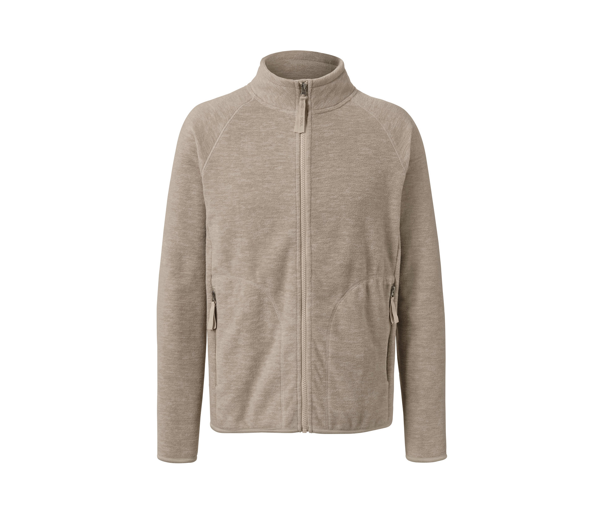 Fleecejacke - Herren - Gr. XL - grau-beige - grau-beige
