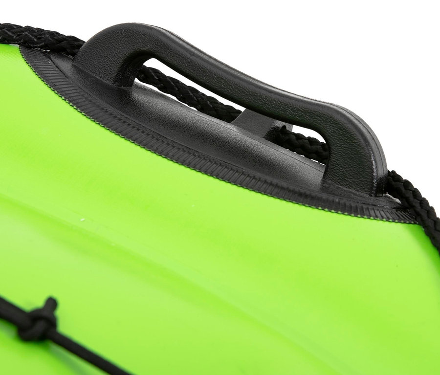 Detailansicht eines grünen Bestway® Hydro-Force Angelboot-Set »Koracle« mit schwarzem Griff und Seil.