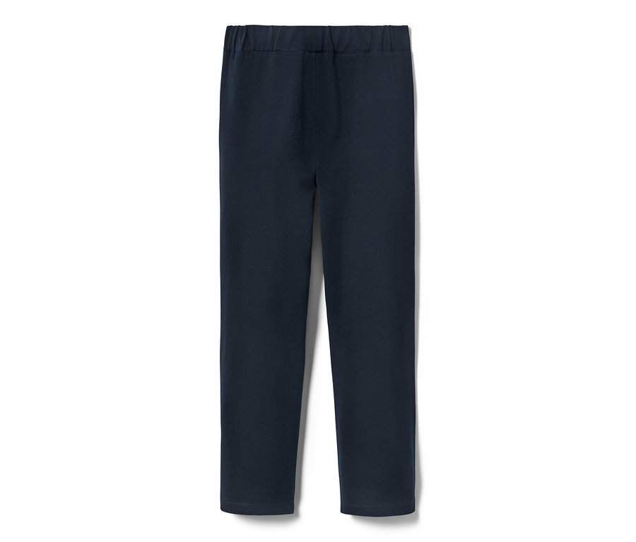 Marineblaue Jersey-Pyjamahose aus 2er-Set auf weißem Hintergrund.