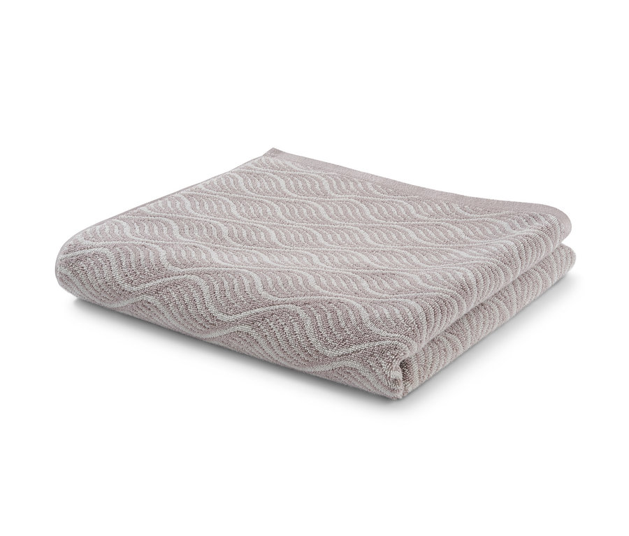 Gefaltetes Jacquard-Badetuch.