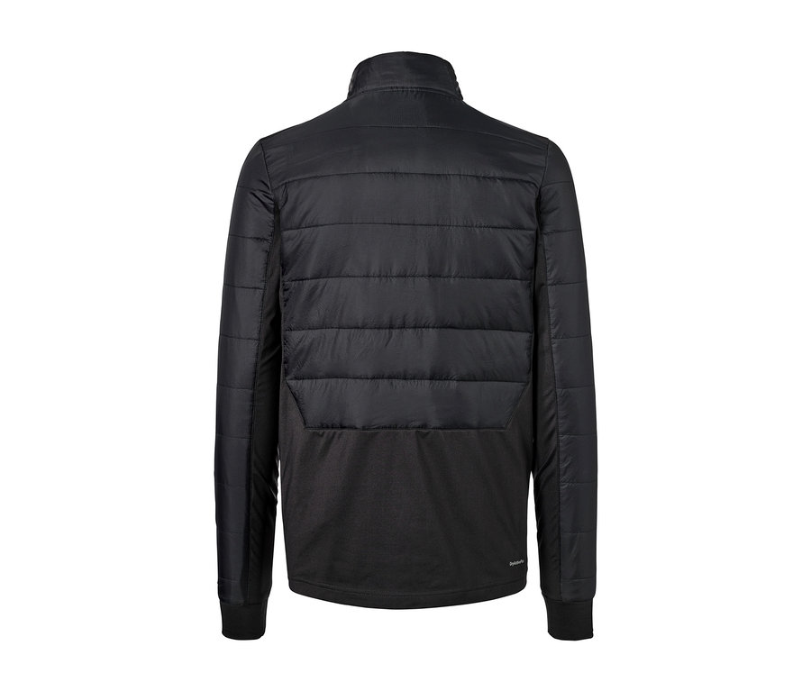 Schwarze Thermojacke.