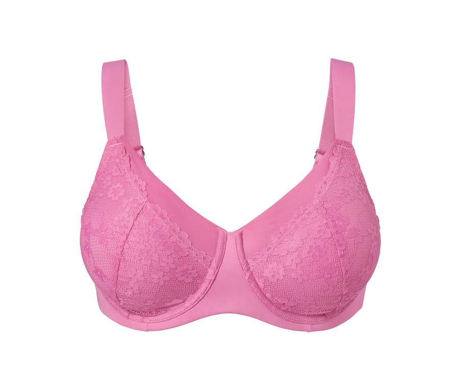 Detailaufnahme eines pinkfarbenen Minimizer-BHs.
