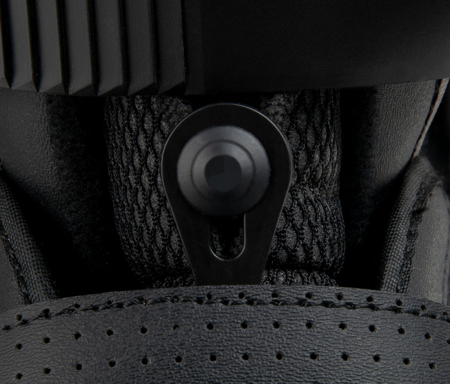 Detailansicht eines schwarzen HUDORA Allround Schlittschuh »Comfort«.