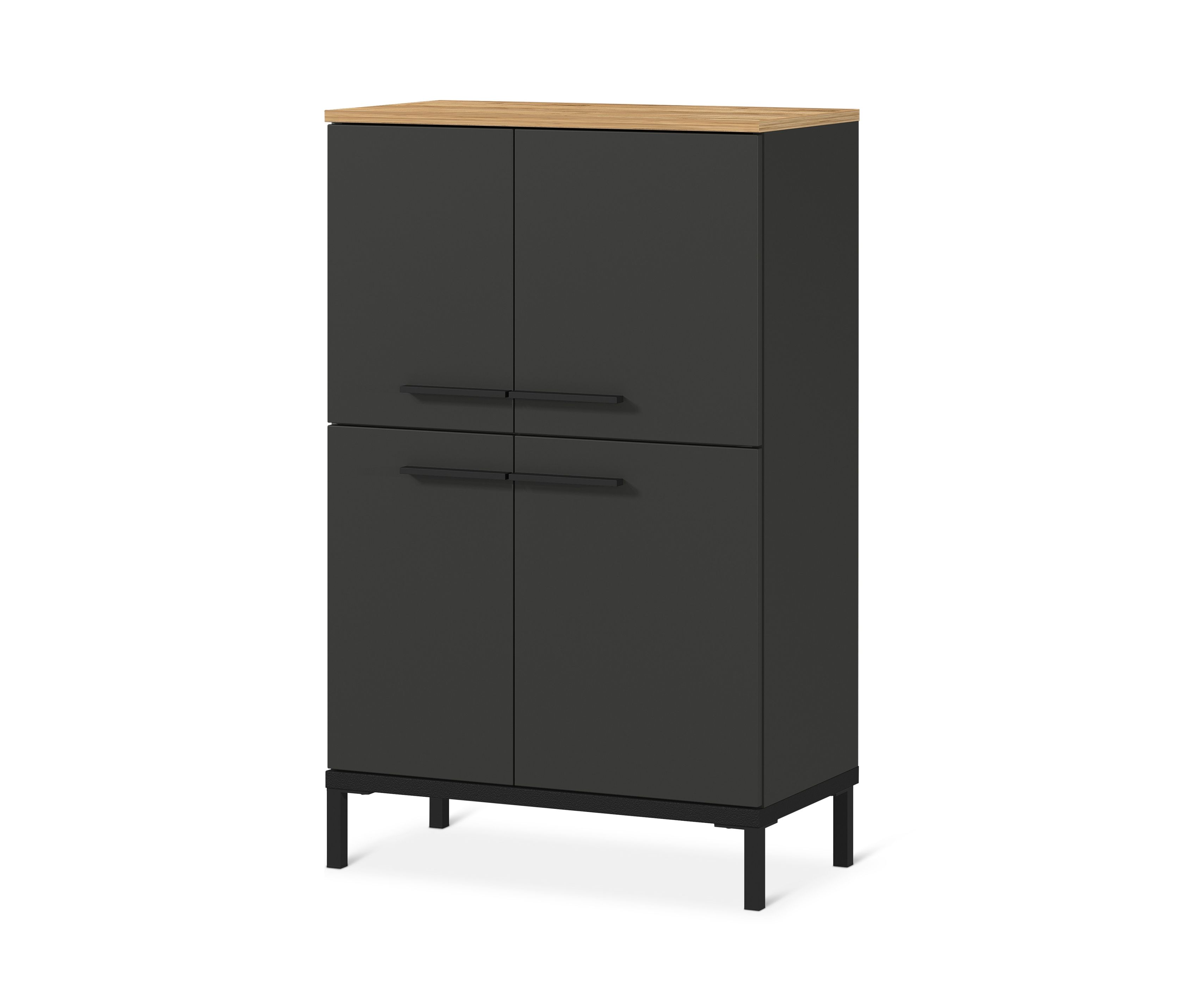 Tchibo - Kommode »Yonkers« - 60x34x97cm - schwarz - Holz