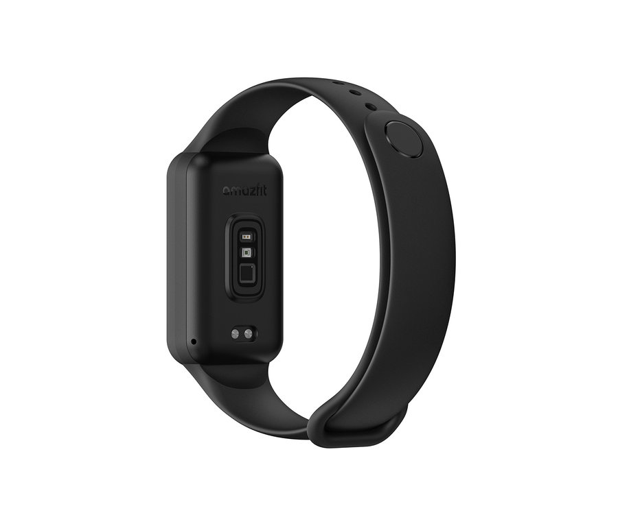 Schwarzer Amazfit Band 7 Aktivitätstracker.