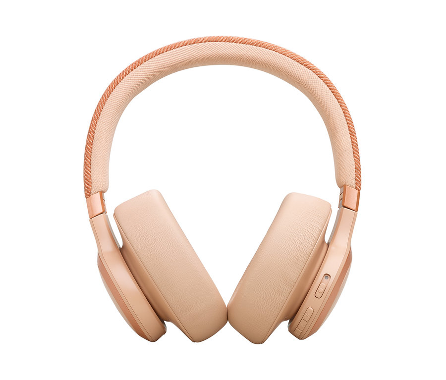 Sandsteinfarbene Over-Ear-Kopfhörer JBL Kopfhörer Live 770 NC.