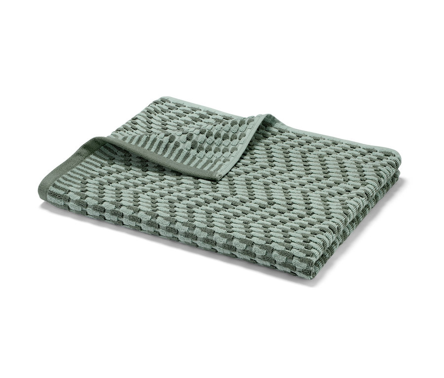 Jacquard-Badetuch, grün-salbei.