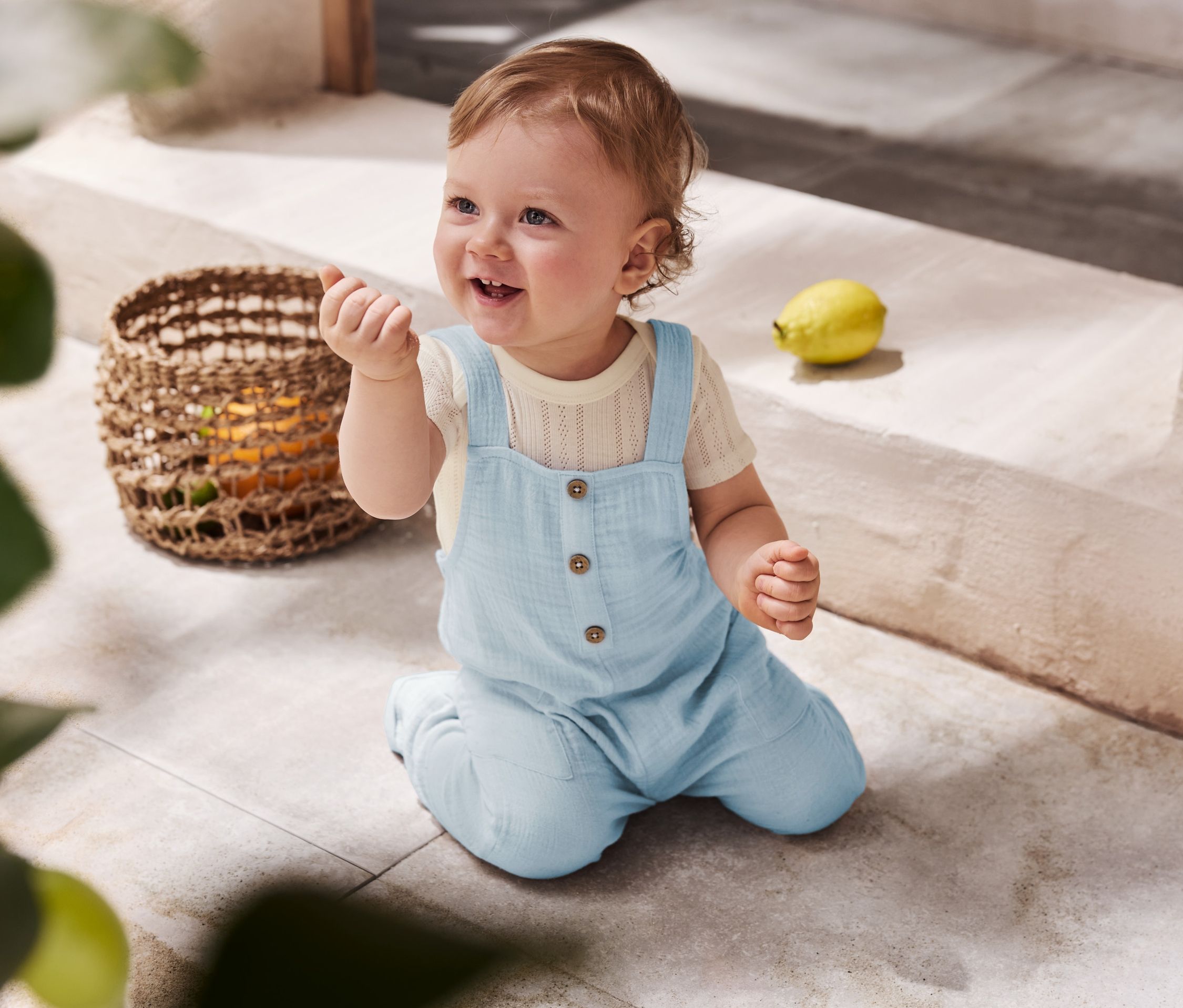 Thumbnail - Tchibo - Baby-Body und -Leggings - Newborn - Gr. 50/56 - creme