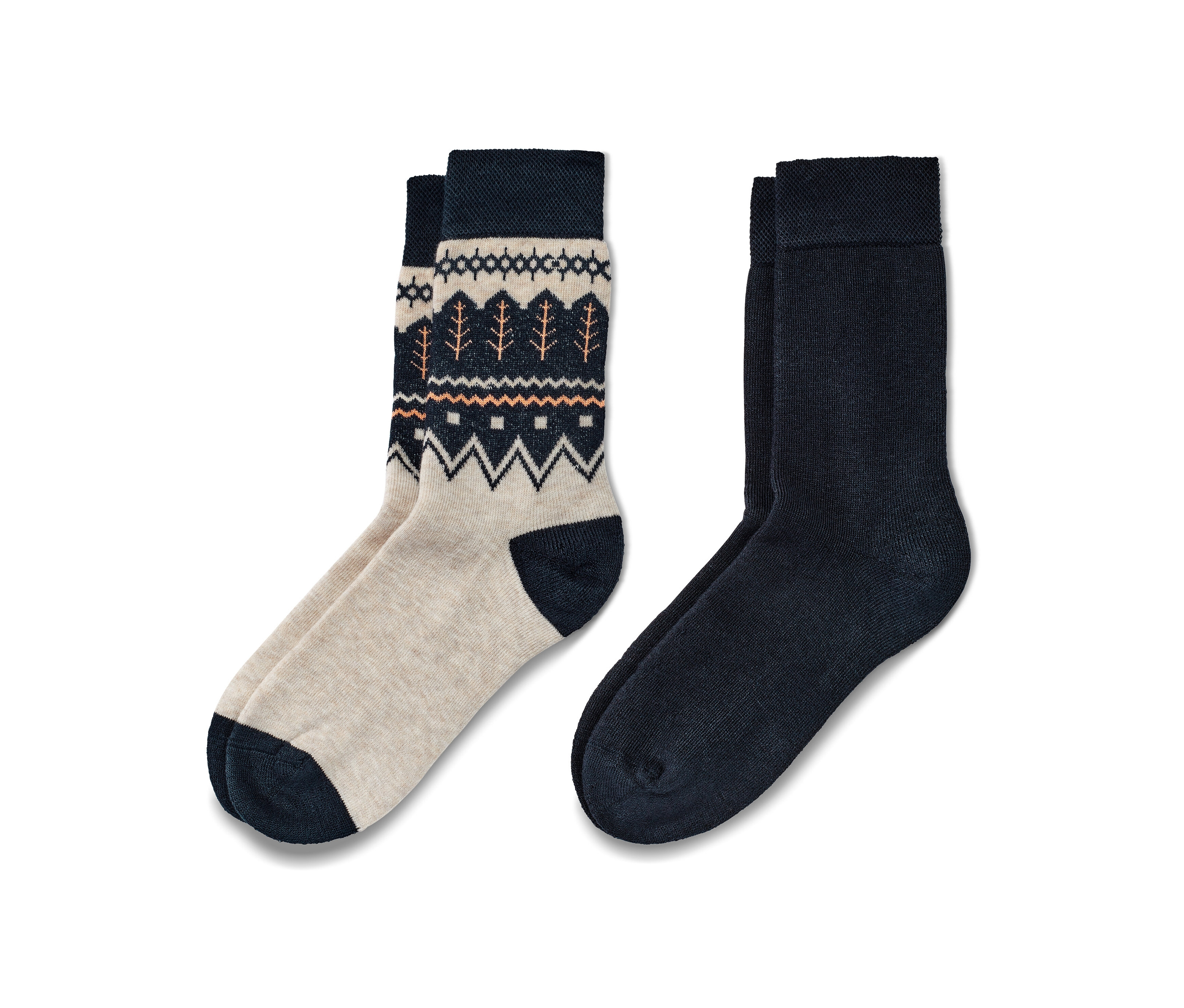 Tchibo - 2 Paar Thermosocken - Damen - Gr. 35-38 - weiß