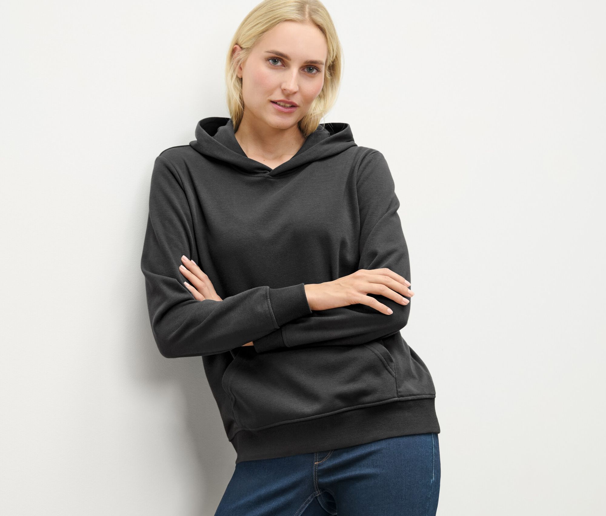 Thumbnail - Tchibo - Hoodie - Damen - Gr. M - anthrazit