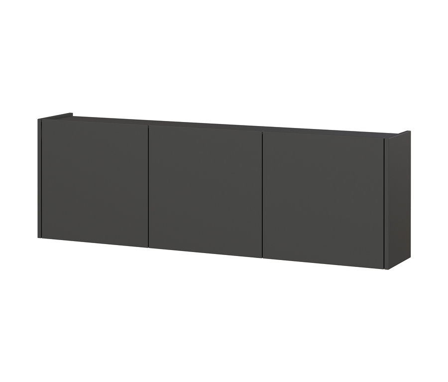 Ein graphitfarbener Mehrzweckschrank »Piana« mit 3 Türen.