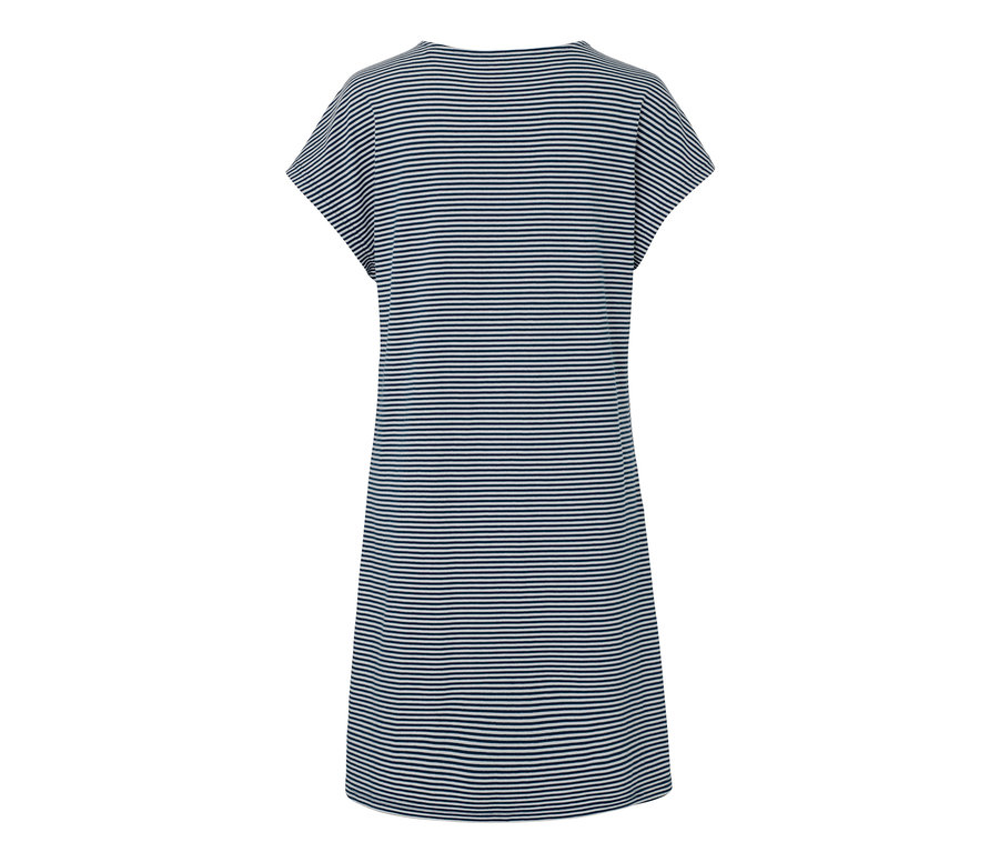 Gestreiftes Jerseykleid.