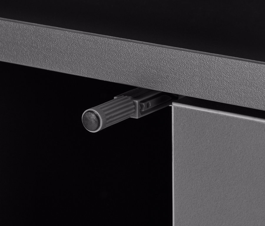 Detailaufnahme eines Küchen-Arbeitswagens.