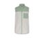 Beigefarbenes Teddyfell mit mintfarbenem Fleece