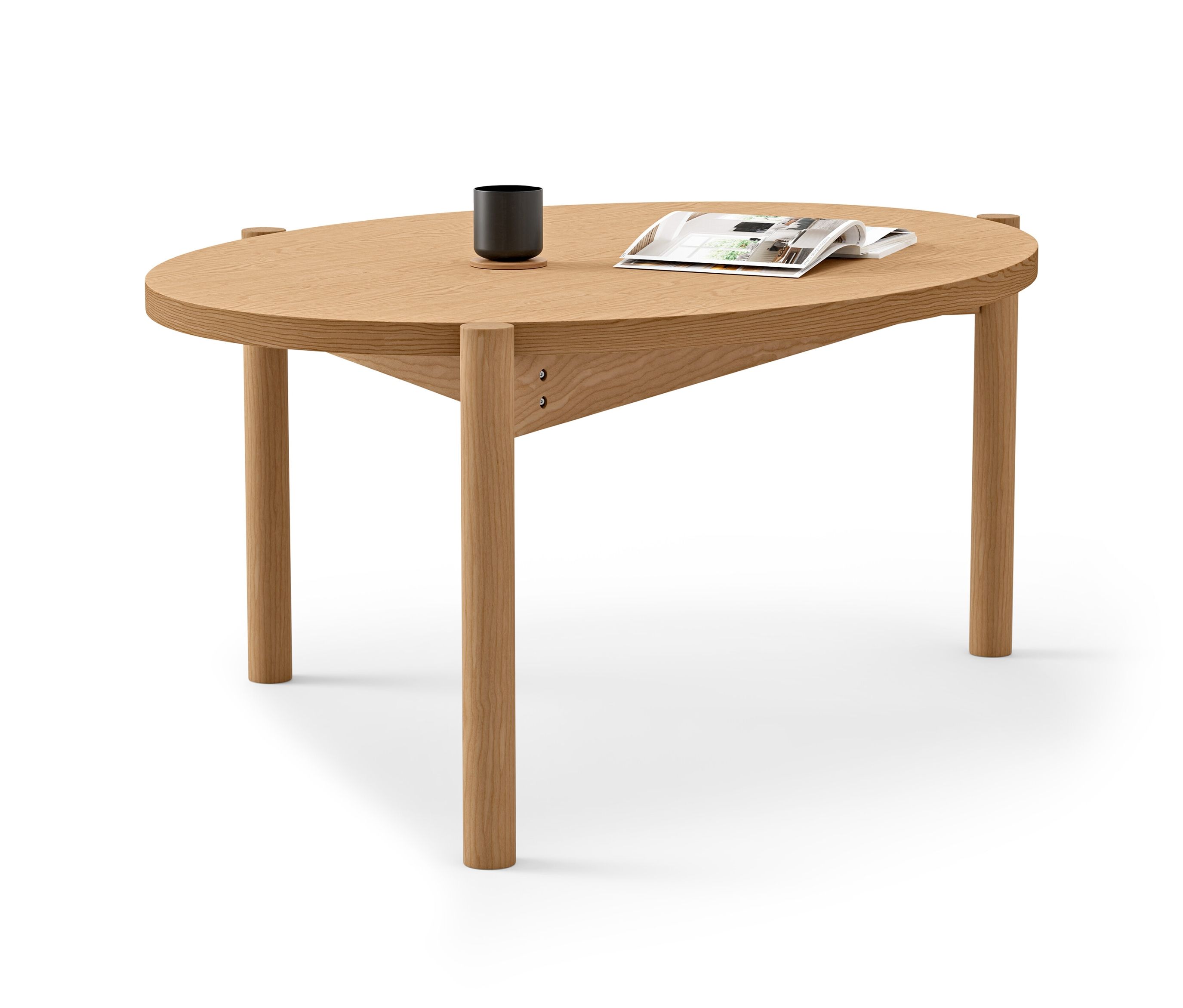Tchibo - Couchtisch - 90x69x40cm - naturfarben - Holz / Echtholzfurnier / Eichenholz