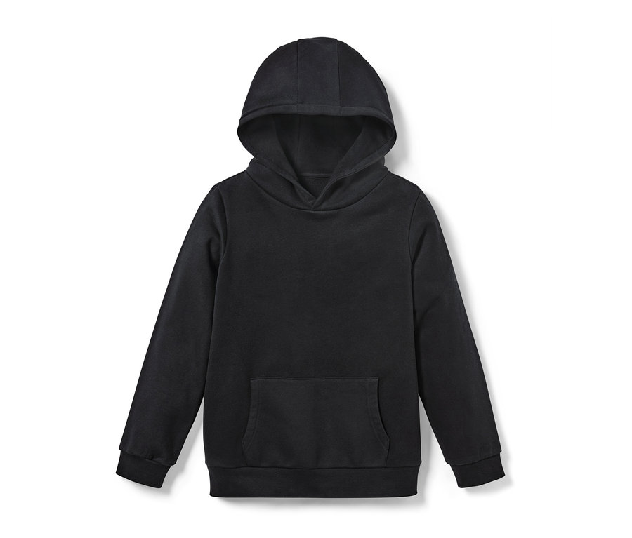 Ein schwarzer Kinder-Sweat-Hoodie.