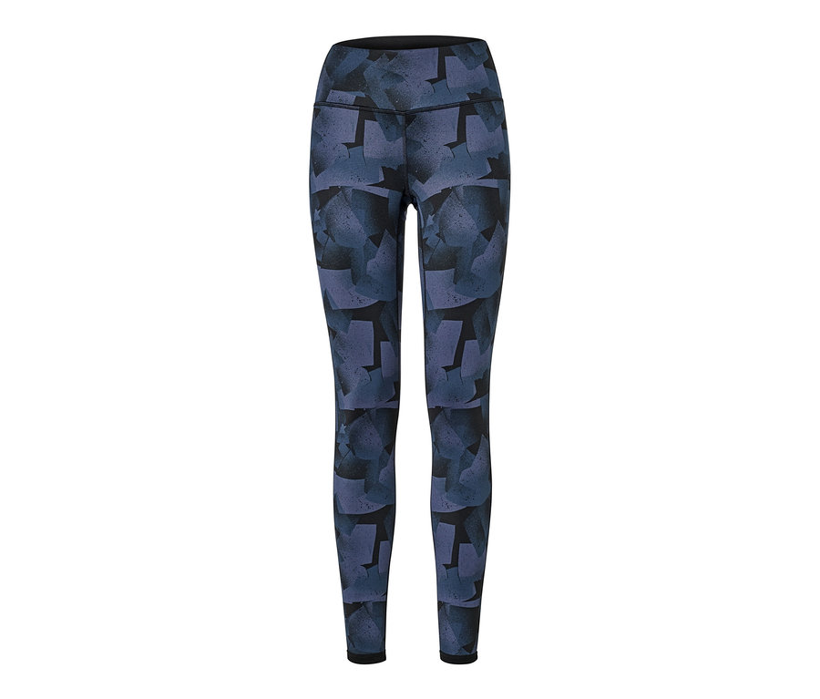 Schwarze und marineblaue Wende-Sporttight.