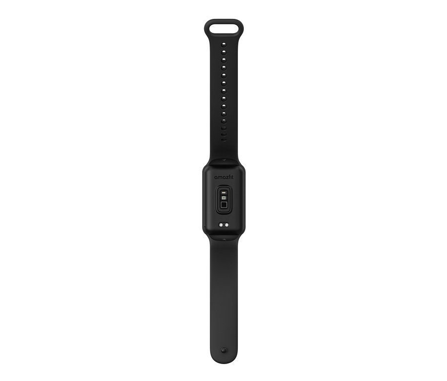 Schwarzer Amazfit Band 7 Aktivitätstracker.