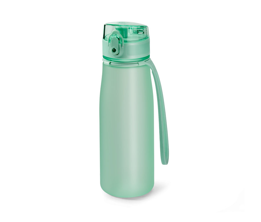 Eine grüne Sport-Trinkflasche.