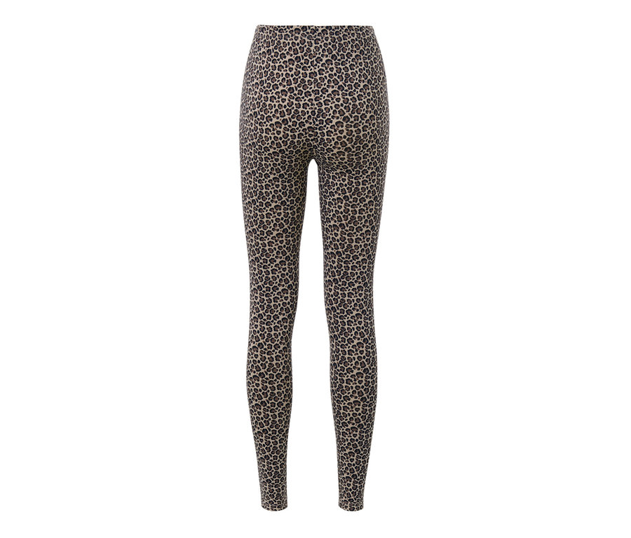 Bedruckte Leggings mit Leopardenmuster.