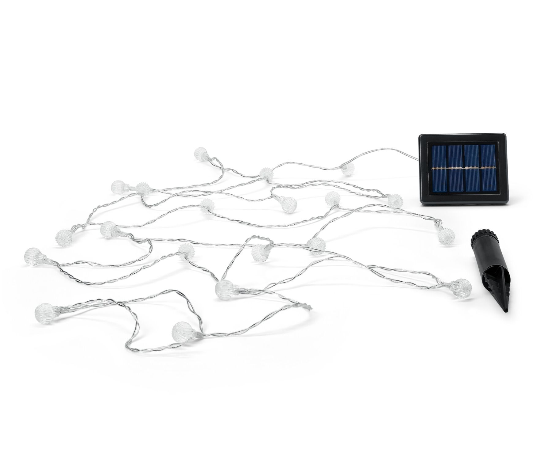 Tchibo - Solar-Lichterkette mit Kugeln - schwarz