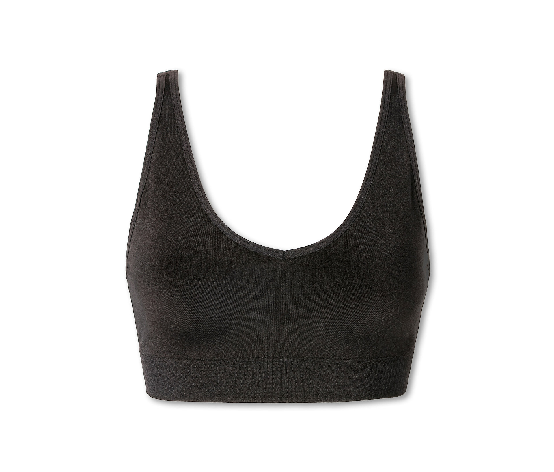 Soft BH mit Pads - Damen - Gr. S - schwarz - schwarz