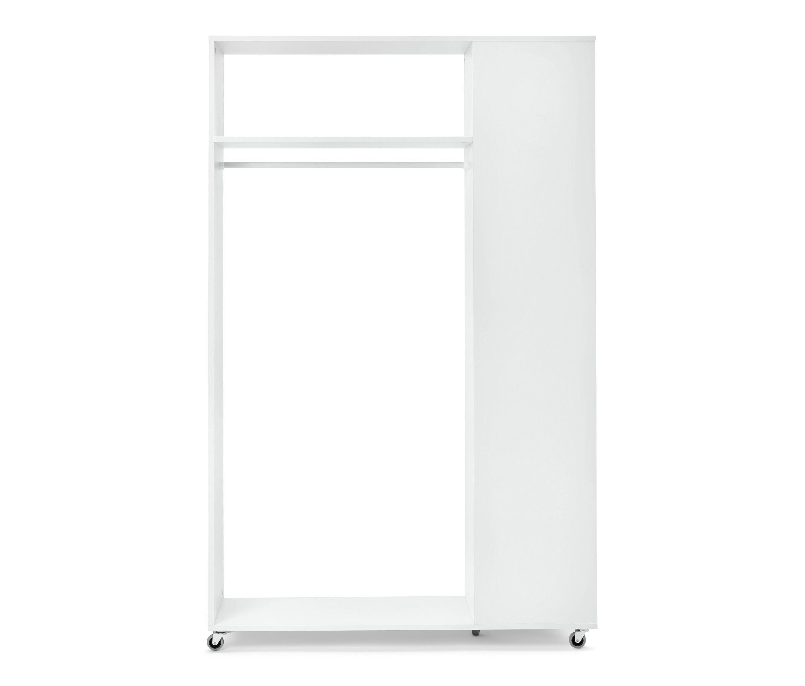 Thumbnail - Tchibo - Mobile Spiegelschrank-Garderobe - 110,5x45,5x180cm - weiß - Holz / Stahl