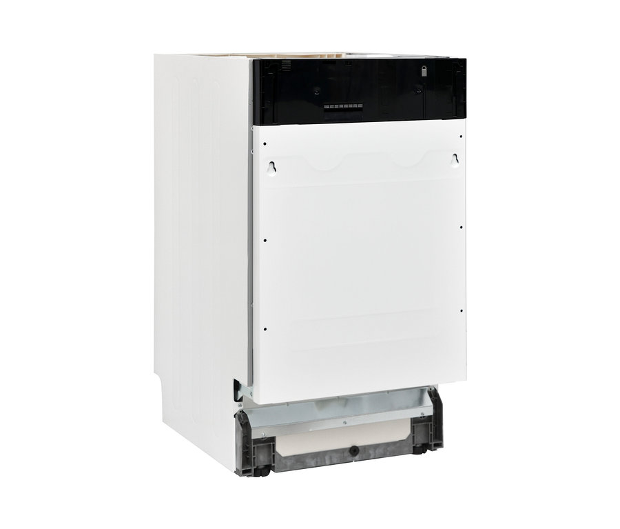 Ansicht von unten und von hinten des vollintegrierten Geschirrspülers »GSP45VV« von Respekta.