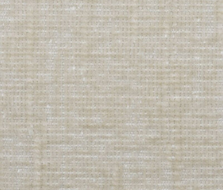 Nahaufnahme einer beigen Stofftextur mit feinem Raster.