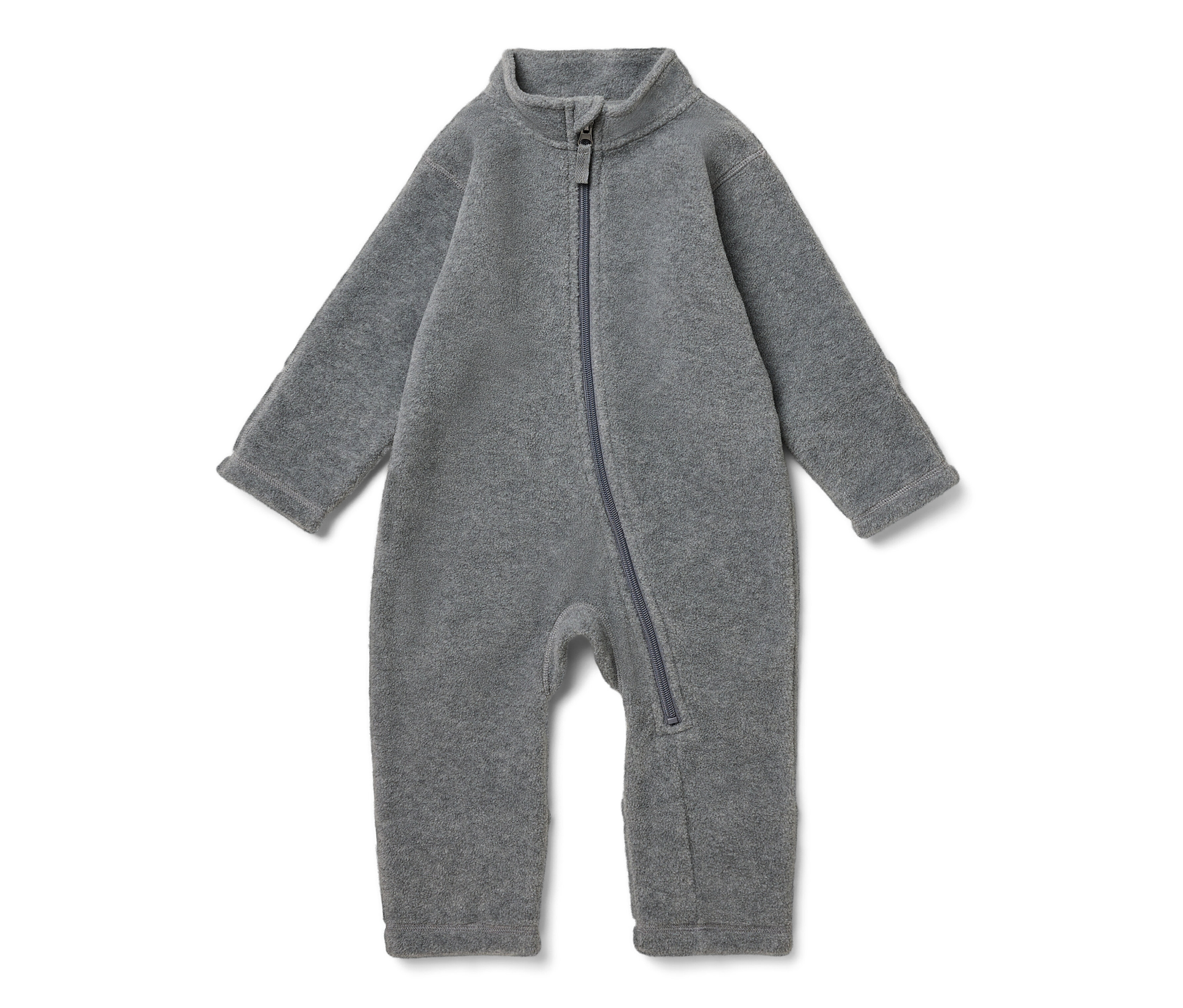 Tchibo - Baby-Fleece-Einteiler - Baby - Gr. 50/56 - dunkelgrau