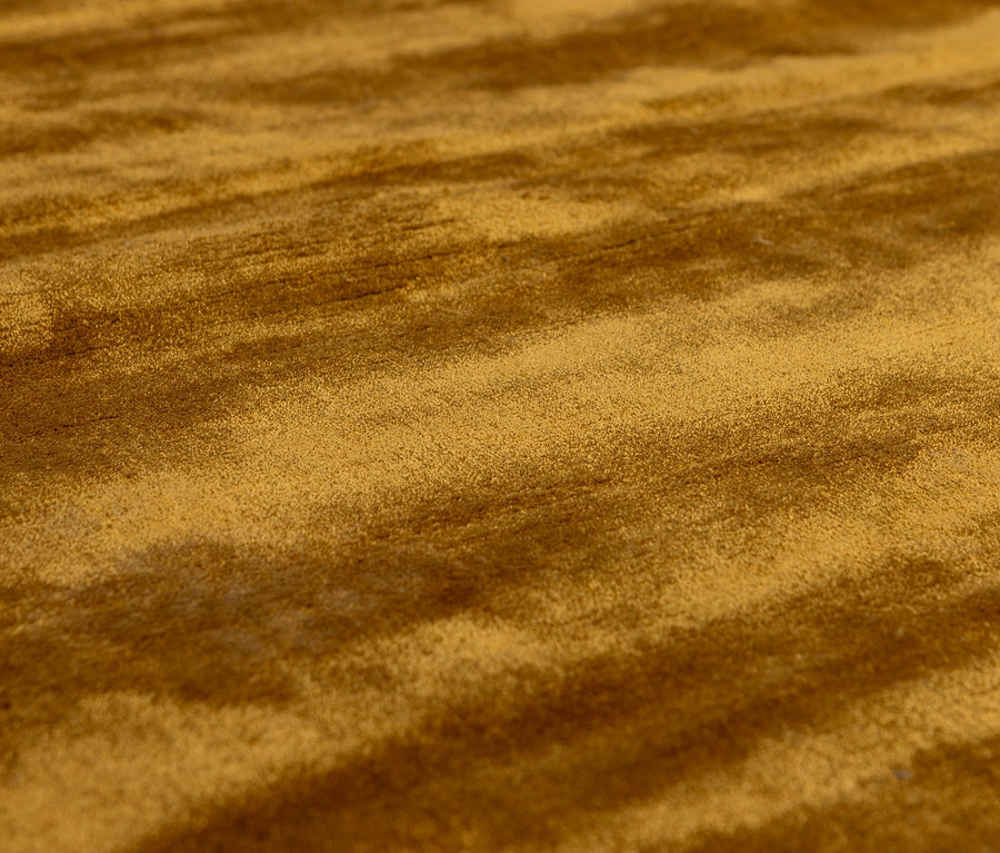 Detailansicht des honiggelben Woood Teppich »Tammo«, 200 x 300 cm.