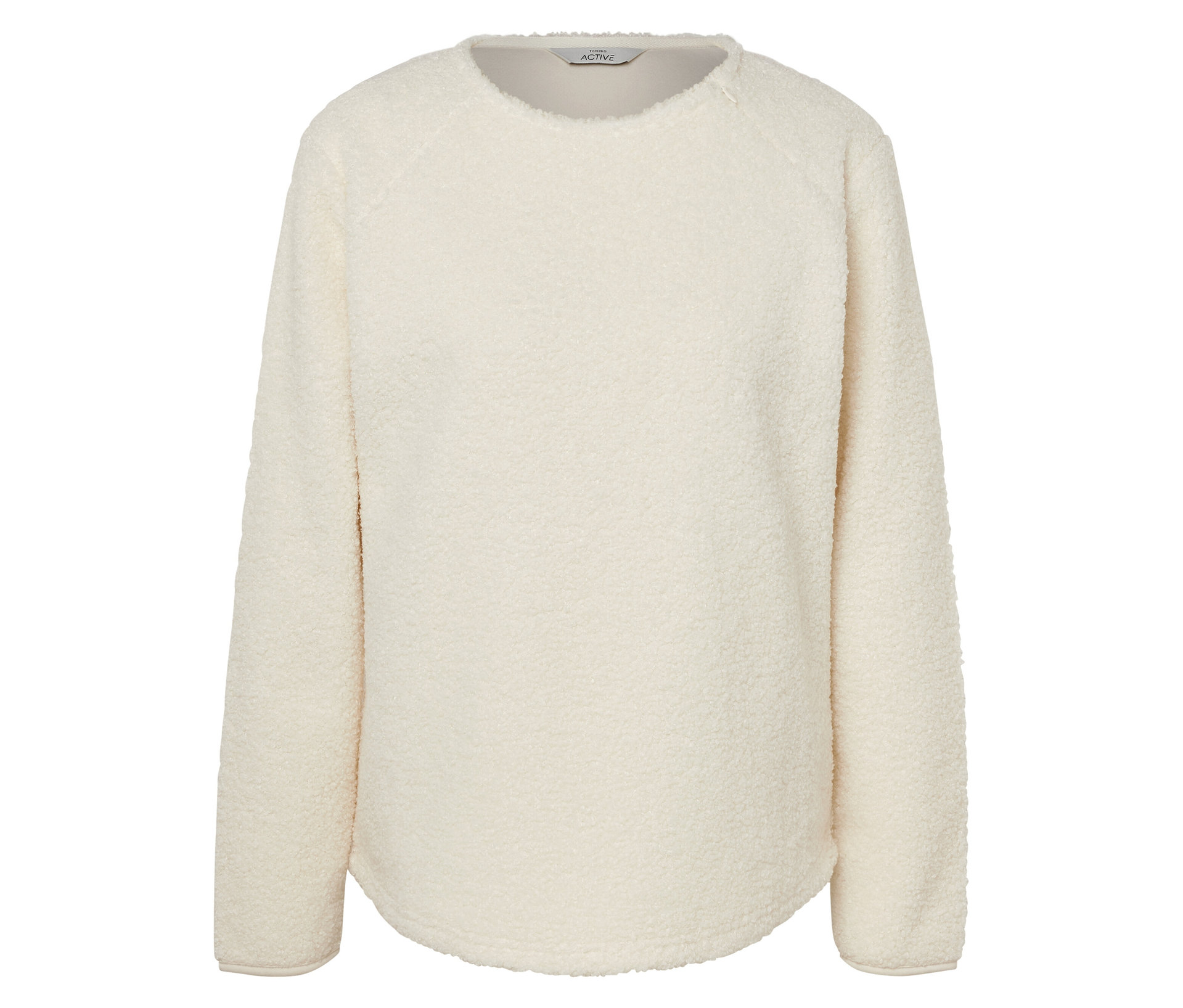 Teddy-Pullover - Damen - Gr. M - creme - creme