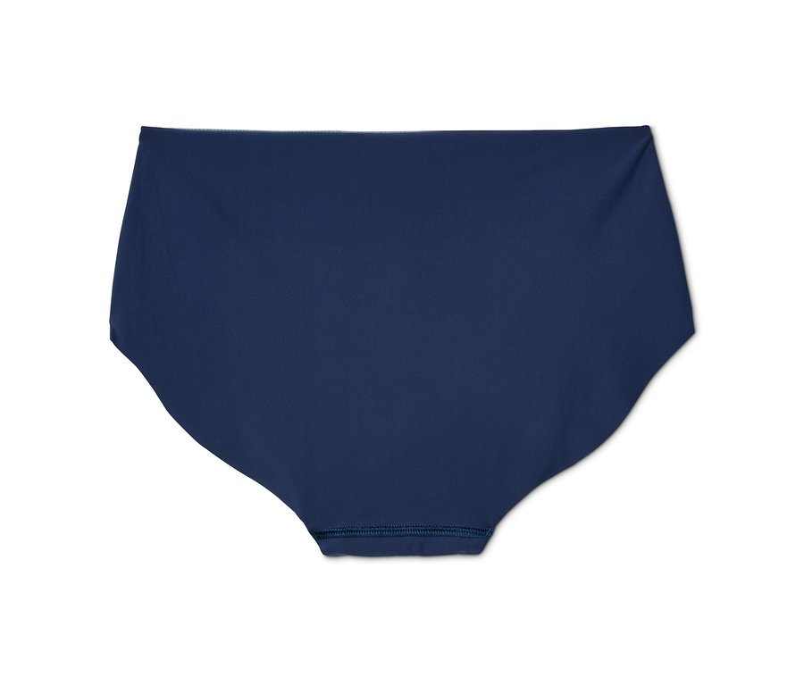 Detailaufnahme einer einzelnen marineblauen »Magic Cut« Panty.