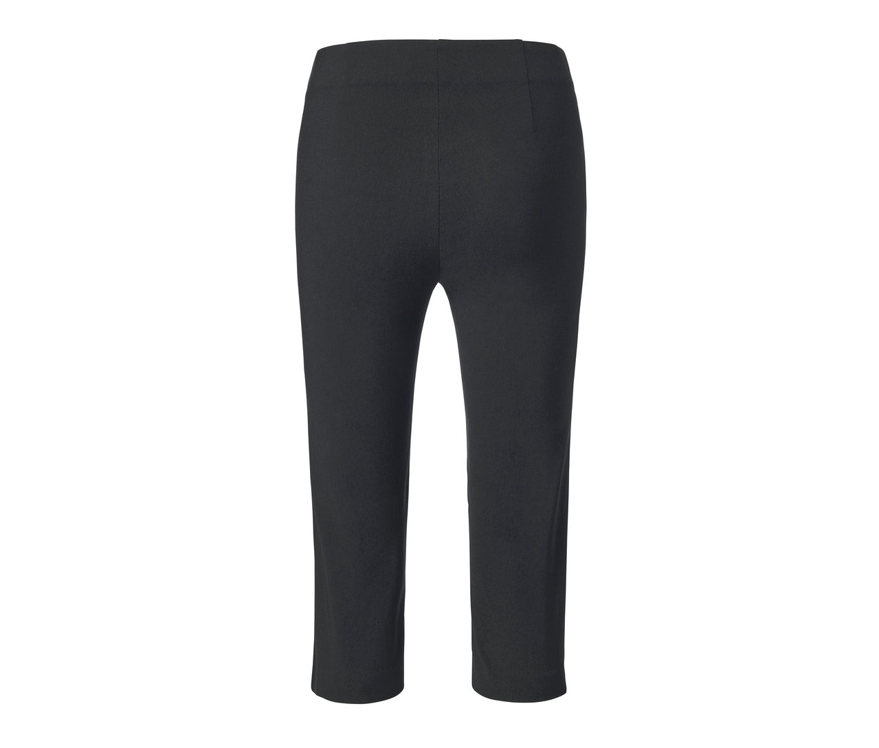 Eine schwarze 3/4-Stretchhose.