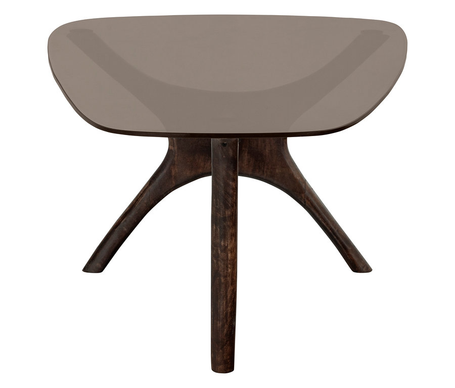 Detailansicht des BePureHome Couchtisches »Flash« in Walnussfarbe.