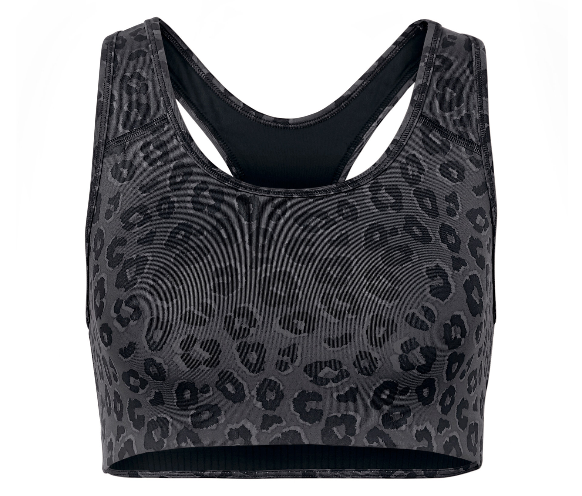 Sport-BH - Damen - Gr. S - schwarz/print - schwarz