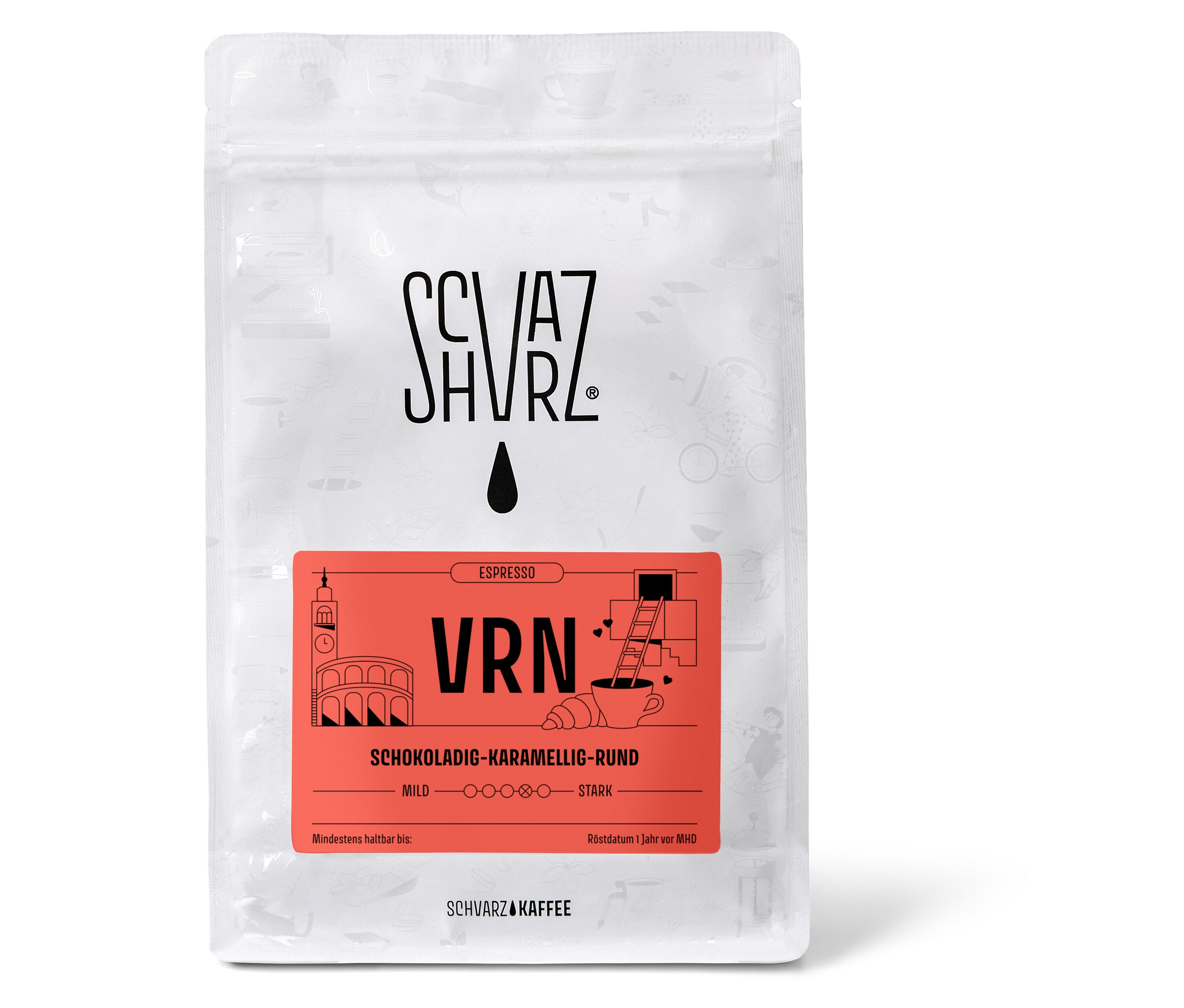 Ein Beutel Schvarz - VRN Espresso - 250 g Ganze Bohne.