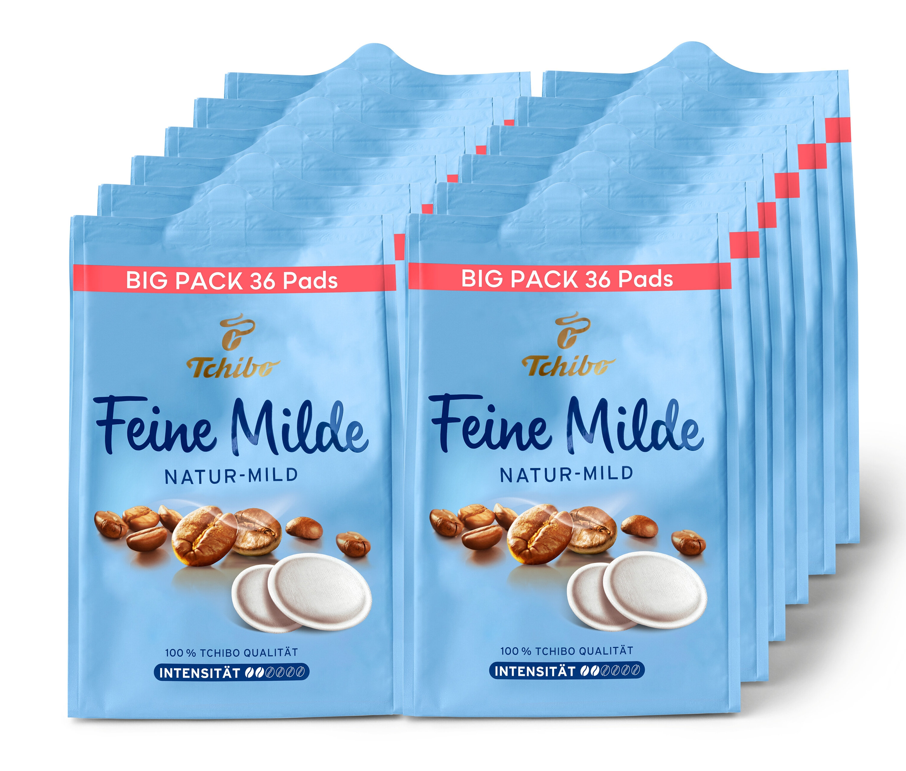 Tchibo - Feine Milde Pads - 12 x 36 Pads - Intensität: 2/6