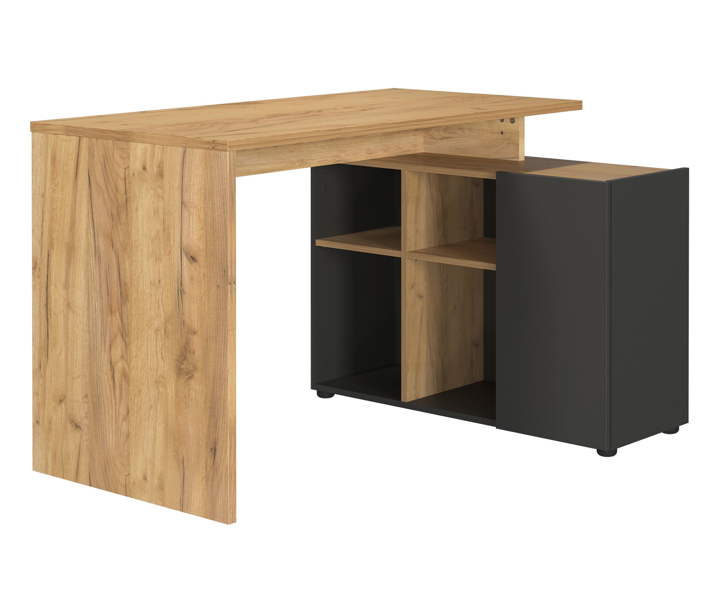 Tchibo - Schreibtisch »GW-Adrano« - 120x90x74cm - braun - Holz / Kunststoff
