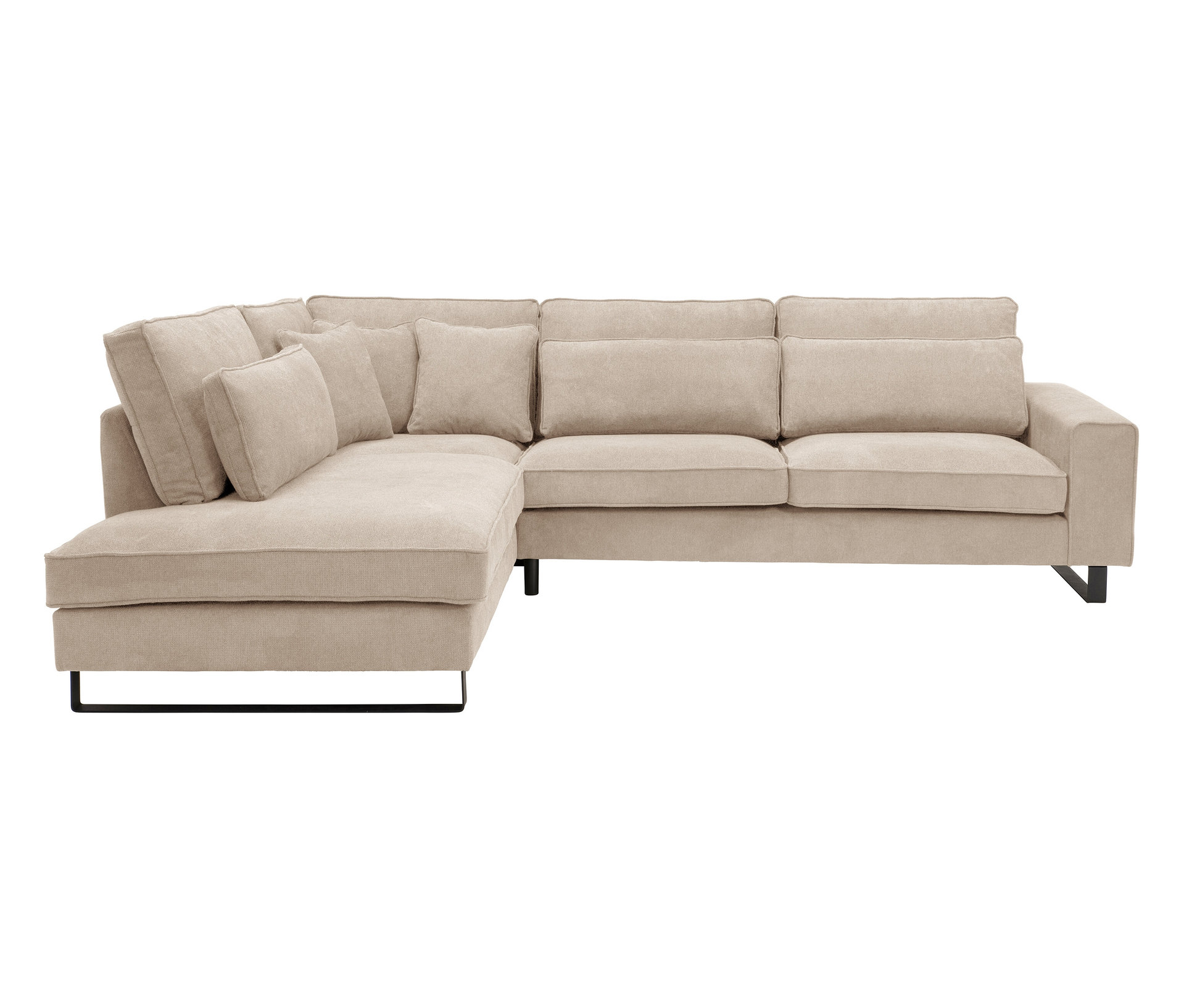 Tchibo - Ecksofa links mit Sofa 2 - 314x246x94cm - schwarz -